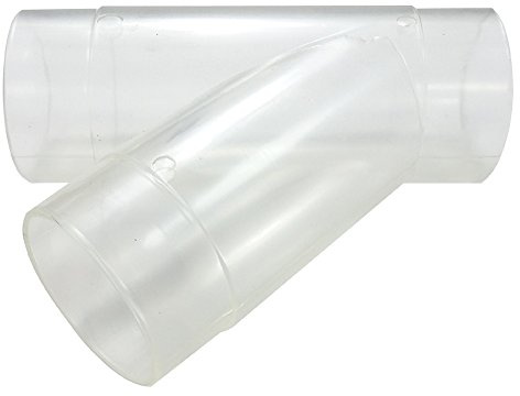 CHARNWOOD 63Y Y-Piece with 3 x 63mm (2-1/2) Outlets, Clear PVC