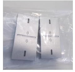 Niko - Manette grise sterling double pour poussoir 4 contacts bus flèches haut/bas avec 4 LED de feed-back NIKO 121-00037