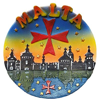 3D-Kühlschrankmagnet, Malta-Souvenir-Aufkleber, Dekoration für Zuhause und Küche, Malta-Kühlschrankmagnet