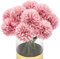 Blooming Paradise Künstliche Blumenpflanzen, Seide, Chrysanthemenball, Hortensien, Arrangements, Hochzeitssträuße, Dekoration, Zuhause, Küche, Garten, Party, Tisch, DIY (dunkelrosa), 10 Stück