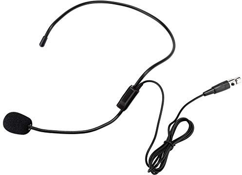 Mini XLR 3 Broches Prise TA3F Micro-Casque sans Fil Micro-Casque Directionnel en Forme de Coeur Electrode Condensateur Microphone pour émetteur sans Fil monté à la Taille