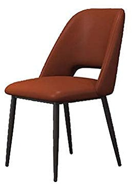 NZDY Esszimmerstühle Küche Esszimmerstühle, Leder Für Wohnzimmer Esszimmer Schlafzimmer Baumschulen Warteflächen Gästezimmer Retro Loungesessel Küche,Rot,Schwarze Beine