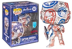Funko Pop! Art Serie: Marvel Avengers - Captain America (Special Edition), One Size