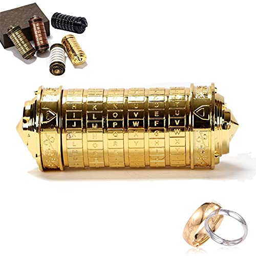 Da Vinci Code Cryptex Geschenk männer Frauen Brief Passwort Code Lock Valentinstag Mini Cryptex Lock Romantische Geburtstags für Weihnachten, Valentinstag