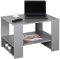 RICOO Couchtisch mit Stauraum Wohnzimmertisch Holz WM090-PL Coffee Table 72 x 50 x 50 cm Sofatisch modern Tisch für Couch klein Platingrau