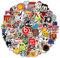 Cool Brand Stickers - 100pcs, Street Fashion & Cartoon Aesthetic, Waterproof Vinyl Graffiti Stickers for Luggage, Skateboard, Bicycle, Guitar