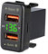 Dual USB Auto Steckdose, Asudaro 36W Autoladegerät 12-24V Dual USB KFZ Ladegerät mit LED Display Meter Voltmeter Kompatibel mit Corolla 2007-2019 KFZ Einbau Buchse Adapter USB KFZ Ladegerät