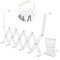 DINGC Porte Manteau pour Porte 6 Crochets sans Perçage pour Douche Chambre, Rétractable Crochet de Porte Solide et de Qualité en Acier Inoxydable, Door Hook pour Vêtements (Blanc)