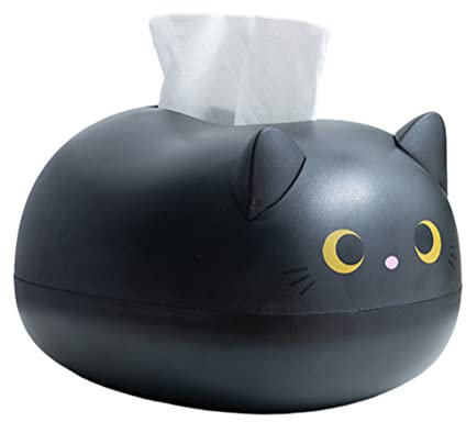 HUSHUI Netter Tissue Box Halter,Cartoon Katzen Tissue Box Desktop Papierserviette Aufbewahrungsbox Papierbehälter Dekoration