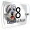 House Number Plaque Sign Door Road Plate for Dog Lovers Personalised Watercolour Print (D437 Schnauzer)