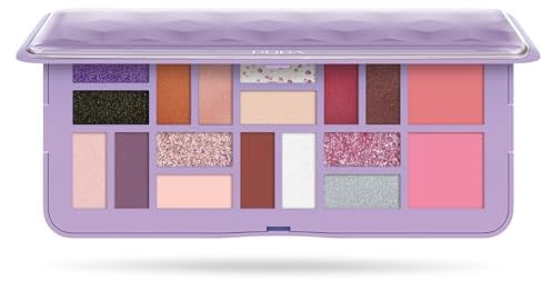 Pupa Milky Way Trousse 001 Viola Palette Occhi e Viso Con Specchio 20gr