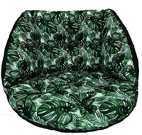 SuperKissen24. Kissen für Hängesessel, Hängestuhl - Runde Sitzkissen mit Silikonfaser - Kissen für Hängeschaukel aus Stoff - Hängesitz - Indoor & Outdoor - Dekokissen für Allergiker - Exotic
