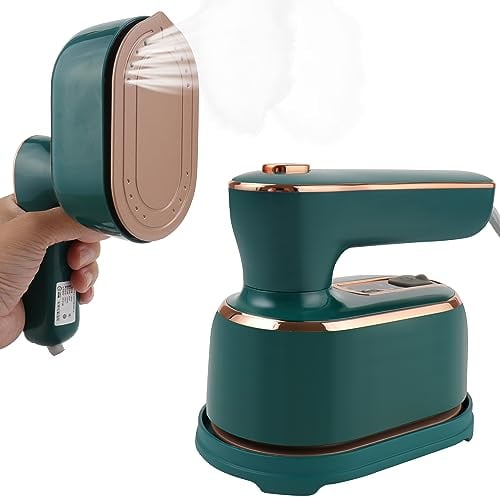 Dampfbügeleisen, 1000W Reise Steamer Dampfglätter, 15 Sekunden Schnelles Aufheizen Reisebügeleisen Mini, 180° Faltbares Tragbares Klein Bügeleisen Dampf für Zuhause und Reisegebrauch