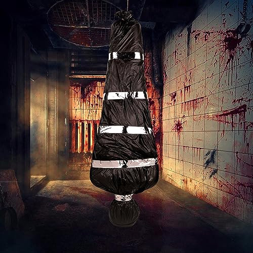 Halloween Outdoor Horror Deko, Leichensack Prop Dekoration, Spukhaus-Requisiten, Hängende Gartendekoration