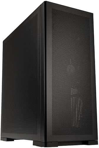 Kolink Unity Meshbay Performance PC-Gehäuse, Mesh-Paneele, PWM-Lüfter, Halbe Netzteil-Hülle, SPCC-Stahl, Mid Tower, Schwarz