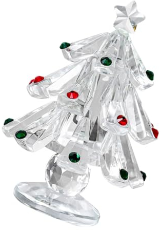 MILISTEN Weihnachtsfeierzubehör Christbaum Kristall Figur Kleiner Tisch-Weihnachtsbaum Tischdekoration Zu Hause Weihnachtsbaumskulptur Weihnachtsbedarf Kiefer Glas Kleine Dekoration Bohren