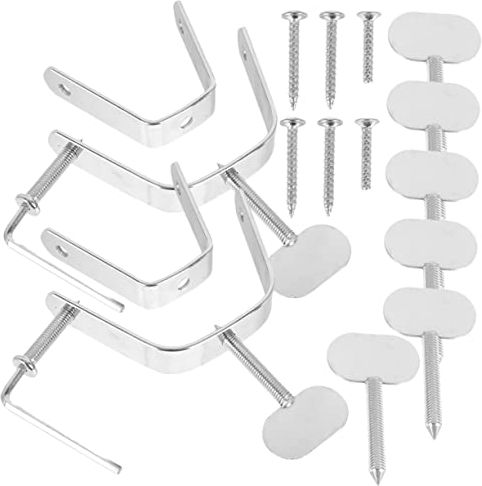 CLISPEED 2 Sets Ham Boars Head Ham Italian Prosciutto Stand Parts Harm Stand Rack Ham Stand Rack Serrano Ham Rack Serrano Stand Holder Glass Rack Ham Steak Stainless Steel Italy Simple