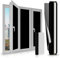 LULUETPUE Window Film Privacy, Privacy Film for Glass Windows, Total Blackout Window Film Privacy Room Darkening Window Tint Black Window for Home Day Sleep Light Blocker(44.5x300CM)