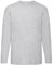 G5 APPAREL Mens Crew Neck Essential Long Sleeve Cotton T Shirt Top Heather Grey