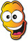 Premium Vinyl Autosticker lachendes Emoji 18x12cm (L) - Wetterfest, Leicht Anzubringen & Rückstandsfrei Entfernbar, Langlebige Designs für Auto