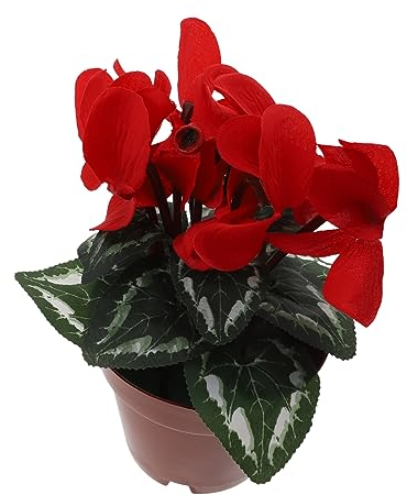 OUNONA Topfpflanze Gefälschte Pflanze Für Badezimmer Dekoration Für Zu Hause Künstliche Pflanzgefäße Kunstpflanzen Im Freien Blumen Sind Seide Rot Färberdistel Hochzeit