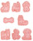 Asudaro Emporte-Pièces Irréguliers En Forme Nounours Pour Biscuits, Ensemble 8 Pièces