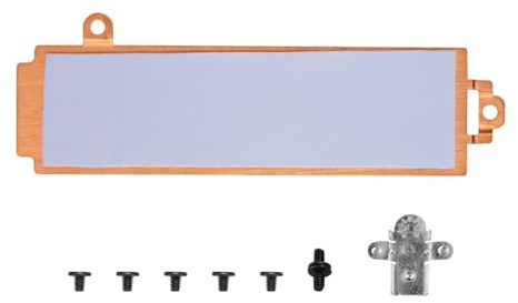 M.2 2280 SSD Kühlkörper für Laptop, Kupfer SSD-Kühlkörperabdeckung mit Halterung, Festplatten-Kühlkörperabdeckung Ersatz für Alienware M15 R5 R6 G15 5510 5511