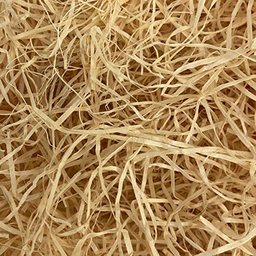 Holzwolle Füllmaterial - 100 Gramm - Füllmaterial für Geschenke - Nachhaltiges Füllmaterial - Holzwolle Füllung für Weinkisten - Braun