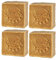 IchbinPUR – Original Aleppo Seife 4er-Pack (4x160g), 95% Olivenöl 5% Lorbeeröl, traditionelles Rezept, Haarseife, Duschseife, Handseife, Naturseife, Savon d‘Alep, Plastikfrei