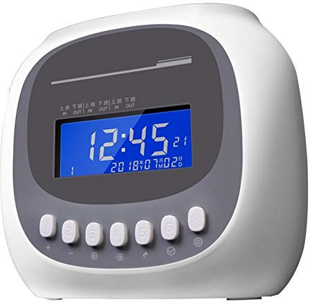 Zeiterfassungsgerät Elektronische Zeitschaltuhr Anwesenheits-Maschine Mikrocomputerpapierkarte uhrarbeit Papierkarte Anmelden mit erhöhter Sicherheit