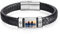 ALBERTBAND Personalisierte Armbänder für Männer Lederarmband mit Namen Foto Gravur Geschenke für Männer Papa Ehemann Freund Großvater (Silber-2 name)