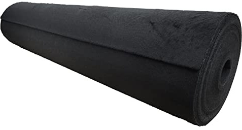 Meterware Autoteppich (Auskleide-Teppich für Fahrzeugboden, Kofferraum, etc) Classic schwarz, Zuschnitt (2m breit / 2,5m lang)
