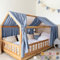 lilimaus Hausbett Himmel [in 12 Farben] Betthimmel Hausbett aus 100% Baumwolle Musselin - Stoffhimmel für Hausbett Deko Mädchen & Jungen - Himmel für Hausbett Kinder - Bett Vorhang Kinderbett