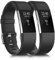 Mugust Paquete de 2 correas para Fitbit Charge 2, correa de repuesto para Fitbit Charge 2 (1 paquete), pulseras deportivas ajustables para mujeres/hombres, pequeño/grande (negro/negro, grande (6.7 a