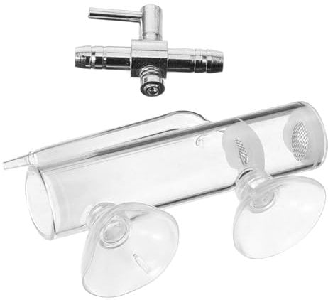 GRIRIW Glas Aquarium Kreislauf Zuchtbehälter Mit Saugnapf Und Präziser Luftsteuerung Für Garnelenbrut Und Fischisolation Robustes Bruchsicheres Zuchtgerät Für Klares Wasser Und Brutbeding