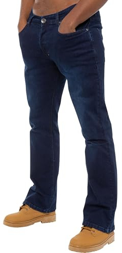 989Zé ENZO Boot Cut Fit Pant Jeans Pantalones Tipo Bootcut para Hombre Vaqueros
