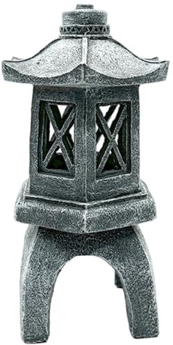 CGTQROVR Estatuas de Pagoda Japonesa Pagoda Linterna Decorativa Linterna de Piedra Japonesa para jardín de jardinería Balcón de balcón Patio Porche
