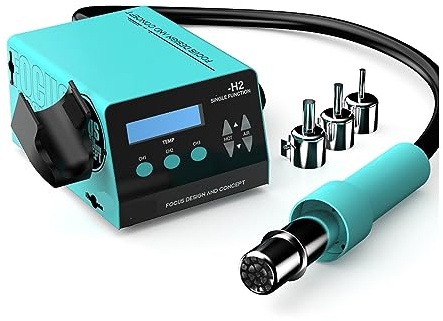 Soldering Hot Plate, 1000W Fast Desoldering Hot Air Gun Soldering Station Digital Display Intelligent BGA Rework Station to PCB Chip Repair