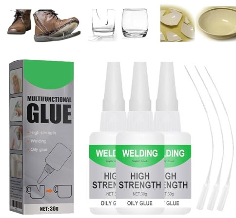 High-Strength Oily Glue,Universal Glue,Welding Oily,Used For,Plastic,Wood,Glass,Jade And So On (3PCS)