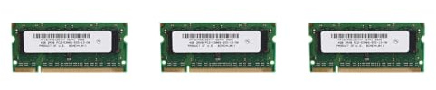 Janasiba 3X 4 GB DDR2 Laptop Ram 667 MHz PC2 5300 SODIMM 2RX8 200 Pins für für Laptop Speicher