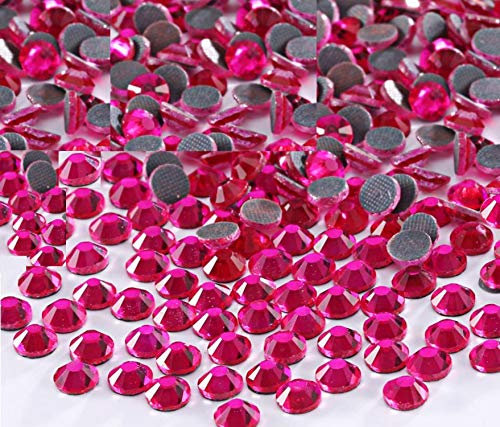 Brillabenny 100 Strass SS20/5MM Fuxia Fucsia termoadesivi hotfix Stones Decorativi Abito Pattinaggio Danza Ballo