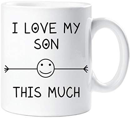 60 Second Makeover Limited I Love My Son This Much Mug Friend Mum Dad Birthday Gift Christmas Novelty Humour Funny Fathers Day Mothers Day