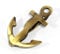eSplanade Imperial Guardian Angular Kolonialstil Wächter Türklopfer Anker Golden