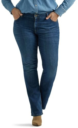 Lee Women's Legendary Mid Rise Bootcut Jean Compass 12 Short