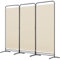 Angel Living Paravent 3 Teilig Klappbar Raumteiler Freistehend Sichtschutzwand Raumteiler Stellwand Trennwand Sichtschutz für Büros, Balkon,Schlafzimmer,Außengarten,243 x 180cm Beige
