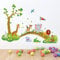 COVPAW® Wandtattoo Kinderzimmer Dschungel Tiere Baum Wandsticker Elefant Giraffe Löwe Wandaufkleber Babyzimmer Schlafzimmer Wanddeko