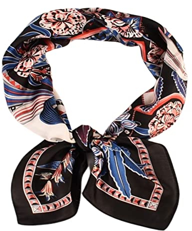 FAIRYGATE Seidentuch Haare Halstuch Damen Seide 70 * 70 cm Größe Schickes Seidentuch Bandana Perfekt für Frühling und Sommer 95016