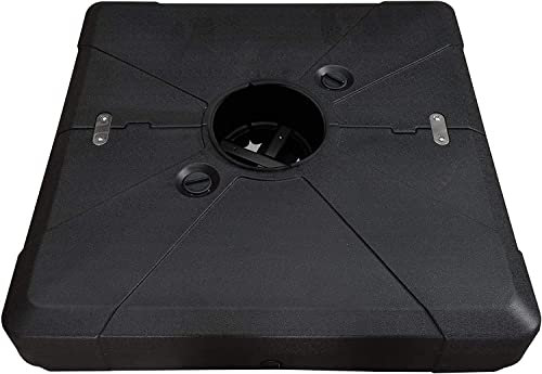 PURPLE LEAF Base per Ombrellone 80 x 80 x 20 cm, Da riempire con acqua o sabbia Fino a 100 kg