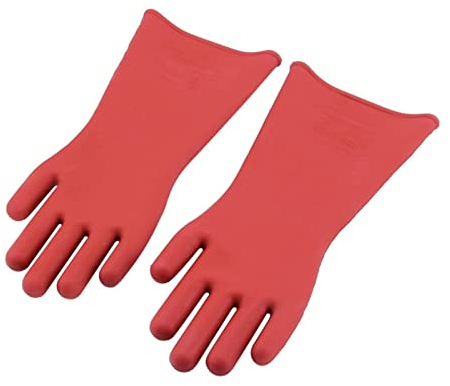YZACK 1 Paar Anti-Elektrizität Protect 12 kV Hochspannungs-Elektro-Isolierhandschuhe Gummi-Elektriker-Schutzhandschuh Isolierhandschuhe