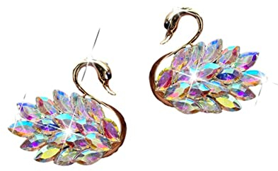 Auto Glitzer Duft Lufterfrischer Parfüm,Asudaro 2St Schwan Auto Parfüm Clip Auto Aromatherapie Clip Ätherisches Öl Diffusor Car Air Freshener Clips für Frauen Auto Innen Dekorationen Farbe